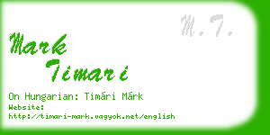 mark timari business card